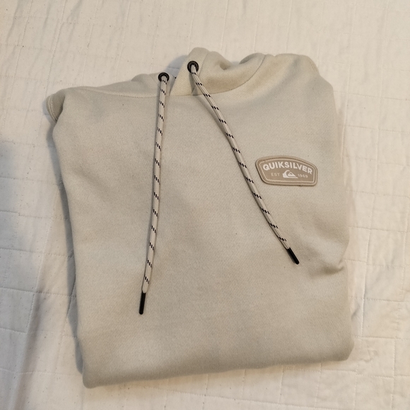 Quiksilver  Men Cream Hoodie Sweater - Picture 7 of 8
